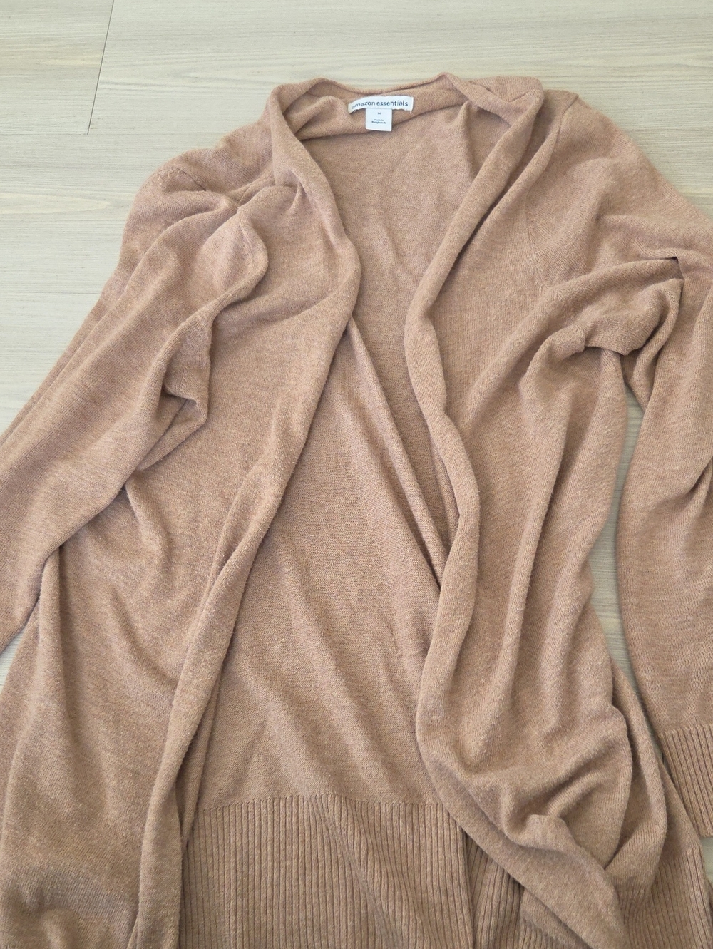 Amazon Essentials Open-Front Cardigan - Camel/Tan
